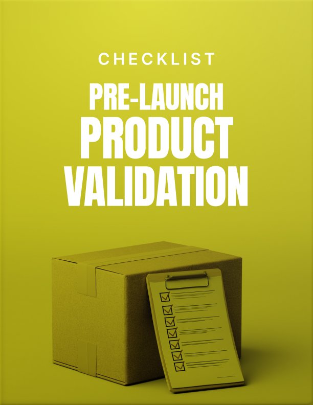 Pre Launch Product Validation Checklist